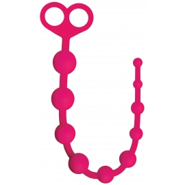 Perfect 10 Silicone Anal Beads - Pink