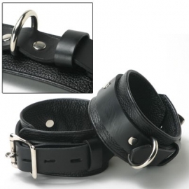 Stricte cuir luxe verrouillage poignets