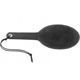 Stricte cuir rond et fourrure Paddle