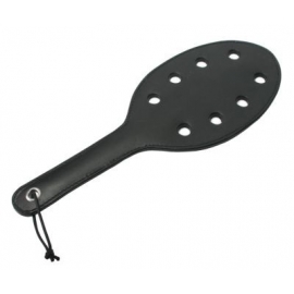 Stricte cuir arrondi Paddle avec trous