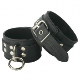 Stricte cuir suédé doublé poignets