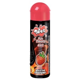 Wet Fun Flavors Seductive Strawberry 4.1 oz Bottle