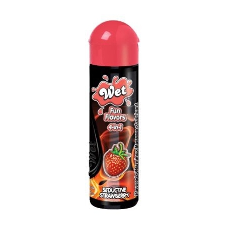 Wet Fun Flavors Seductive Strawberry 4.1 oz Bottle