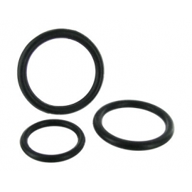 Conjunto de anel de galo negro triplo