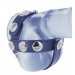 Blue Leather Cock and Ball Harness
