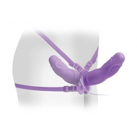 Fetish Fantasy Elite Vibrating Double-Delight Strap-On