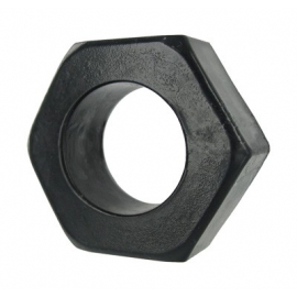HexNut Cock Ring - preto