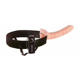 Fetiche fantasia 10 polegadas vibrando Hollow Strap-On