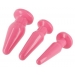 Tapones anales rosa 3 piezas Kit