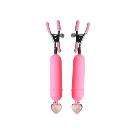 Pink Crush Vibrating Nipple Clamps