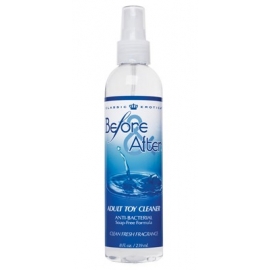 Antes e depois de adulto anti-bacteriano Toy Cleaner 8 FL. Oz.