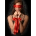 Scarlet Red Satin Sash Set