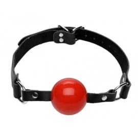 Silicone Ball Gag with Leather Straps