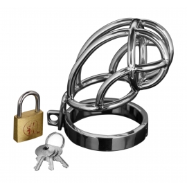 Cage de chasteté de verrouillage en acier inoxydable Captus