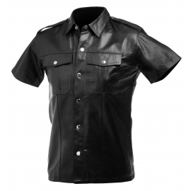 Cuir d'agneau cuir chemise Police (grand)