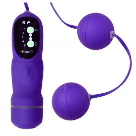 5 Function Purple Vibrating Pleasure Beads