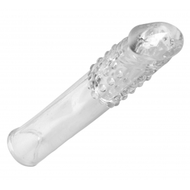 Thick Stick Clear Textured Penis Extender