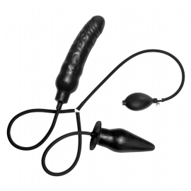 Deuce Double pénétration godemichet gonflable et Plug Anal
