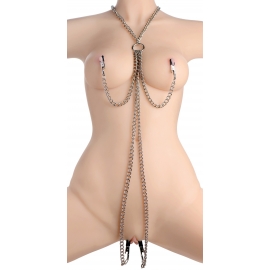 Collier mamelon et pince Clit Set