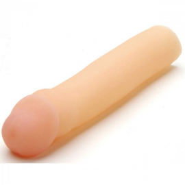 Natural de TLC CyberSkin 1,5 polegadas transformador extensão do pénis