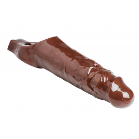 Really Ample Penis Enhancer Sheath- Brown