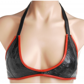 Soutien-gorge de formation en cuir avec des pointes