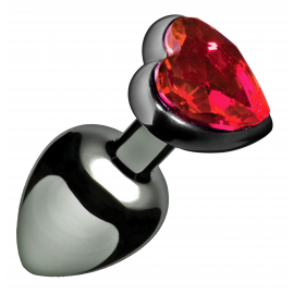 Crimson lié cœur écarlate bijou Plug Anal