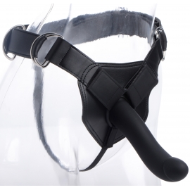 Flaunt Strap On with Onyx Vibrating Silicone Dildo - Kit